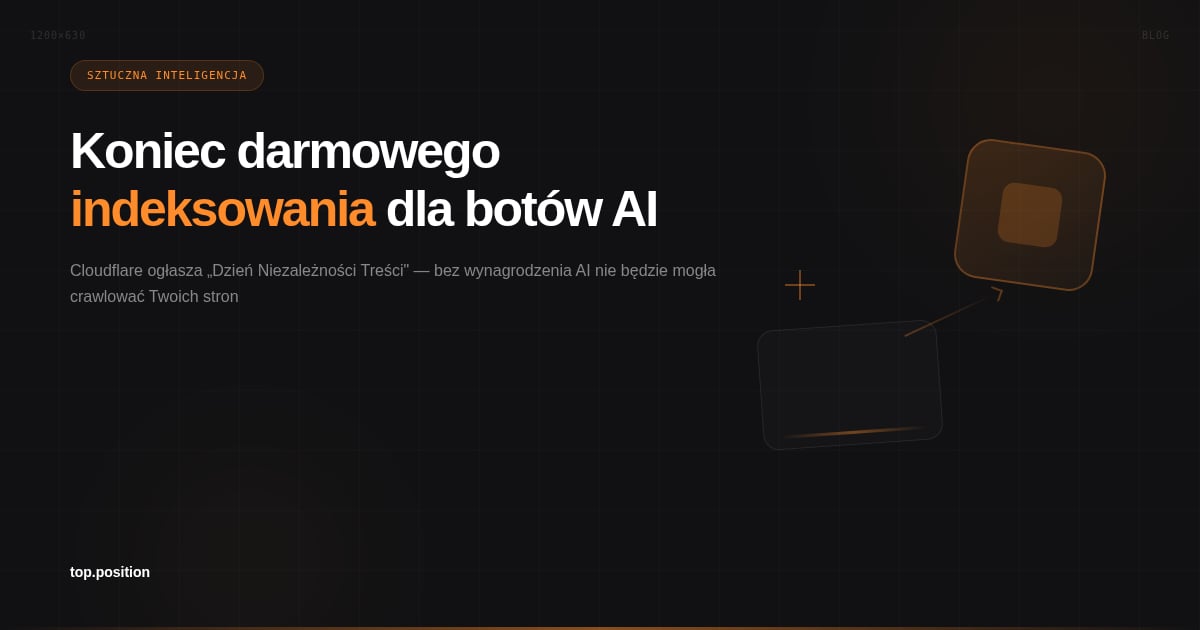 „Dzień niepodległości contentu" — Cloudflare blokuje roboty AI bez kompensaty dla twórców