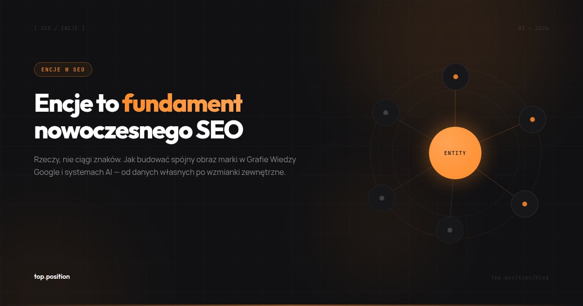 Entity SEO: 4 filary, które decydują o widoczności marki w Google i AI