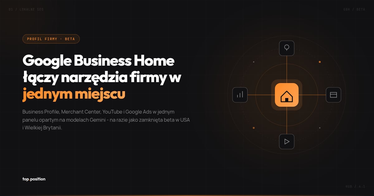 Google Business Home: Profil Firmy, Merchant Center, YouTube i Ads w jednym panelu