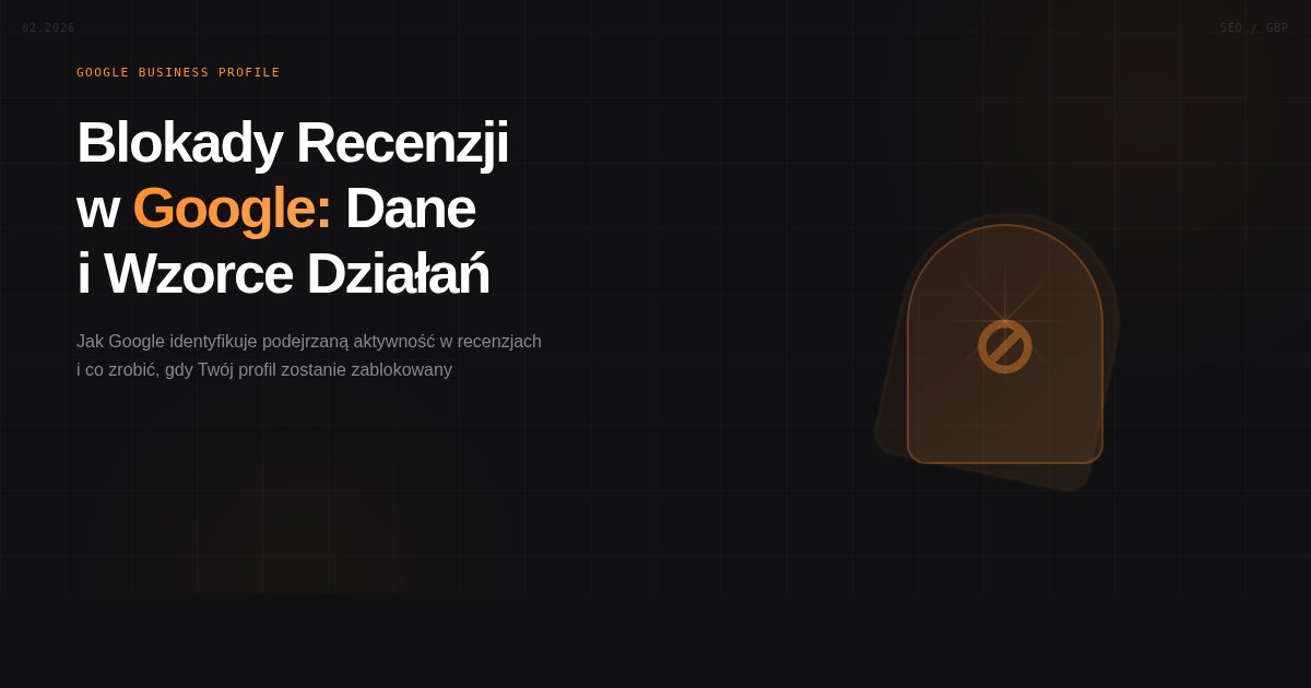 Google masowo blokuje dodawanie opinii — dane, wzorce i co z tym zrobić