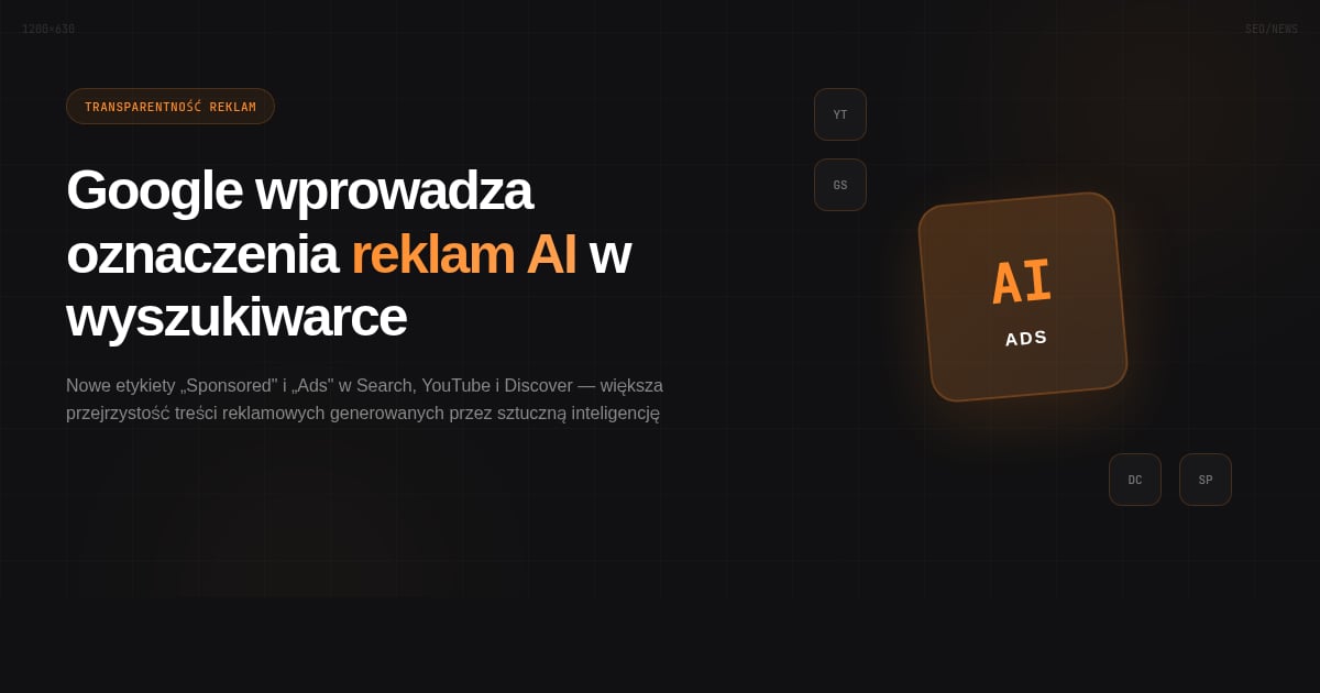 Google wprowadza jasne oznaczenia reklam w wynikach wyszukiwania opartych na AI