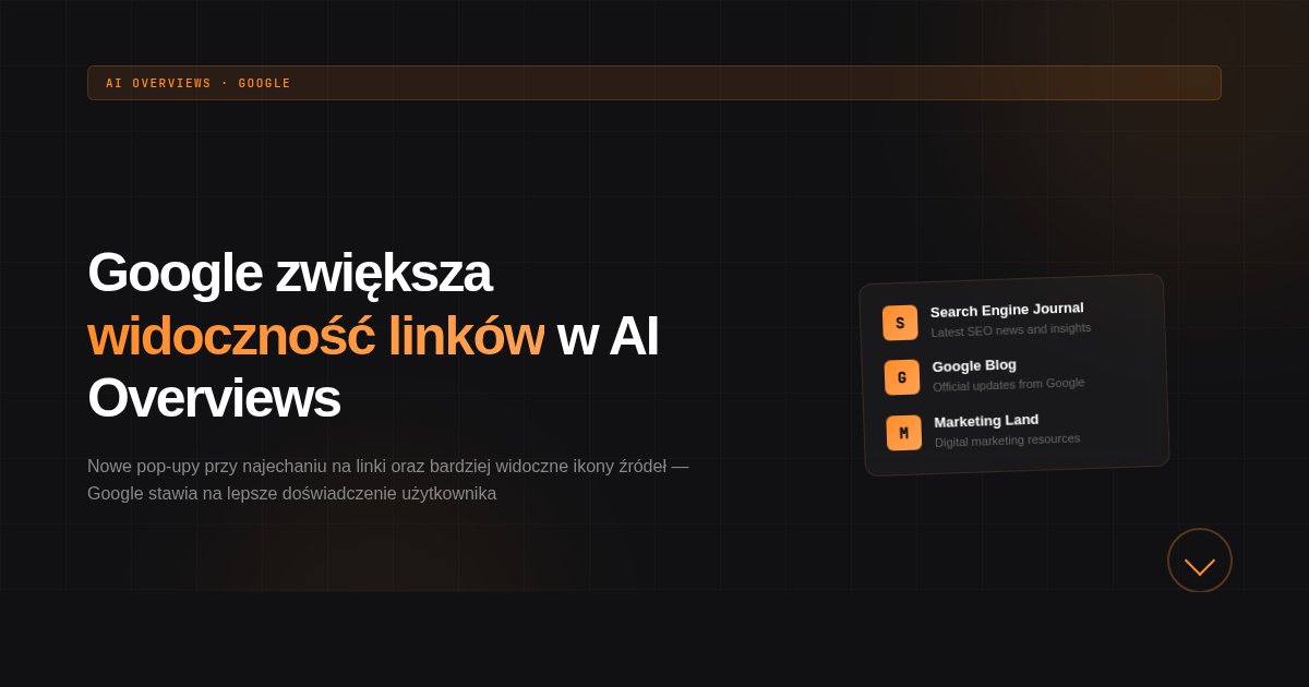 Google zwiększa widoczność linków w AI Overviews — nowe dane o CTR i ich znaczenie dla SEO
