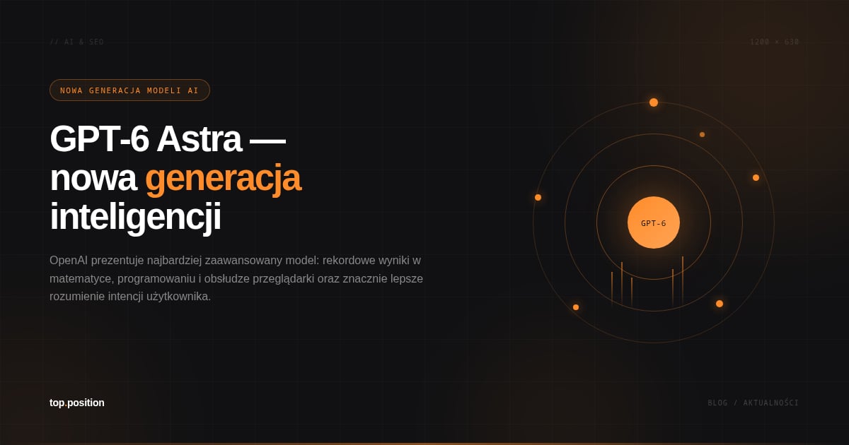 GPT-6 Astra: 5 przełomów, które zmieniają zasady gry w pracy z AI