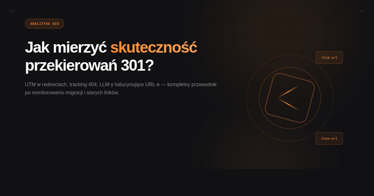 Jak mierzyć skuteczność przekierowań 301 na stronie — praktyczny poradnik z UTM