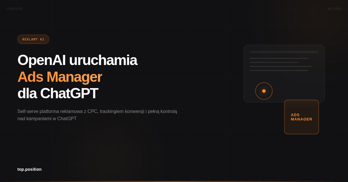 OpenAI uruchamia samoobsługową platformę reklamową dla ChatGPT