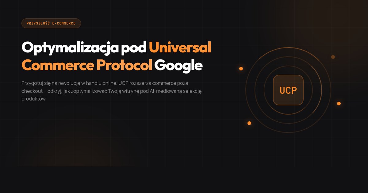 Optymalizacja pod agenty AI: jak przygotować e-commerce na Universal Commerce Protocol Google'a