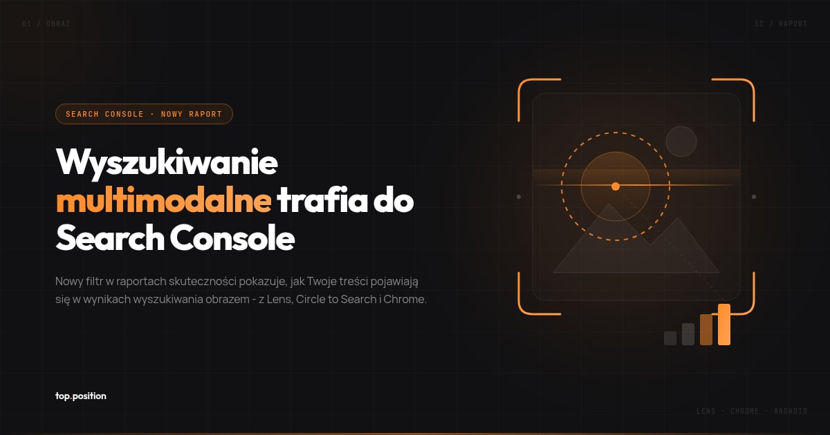 Search Console pokazuje ruch z wyszukiwania obrazem - 4 źródła w nowym filtrze multimodalnym