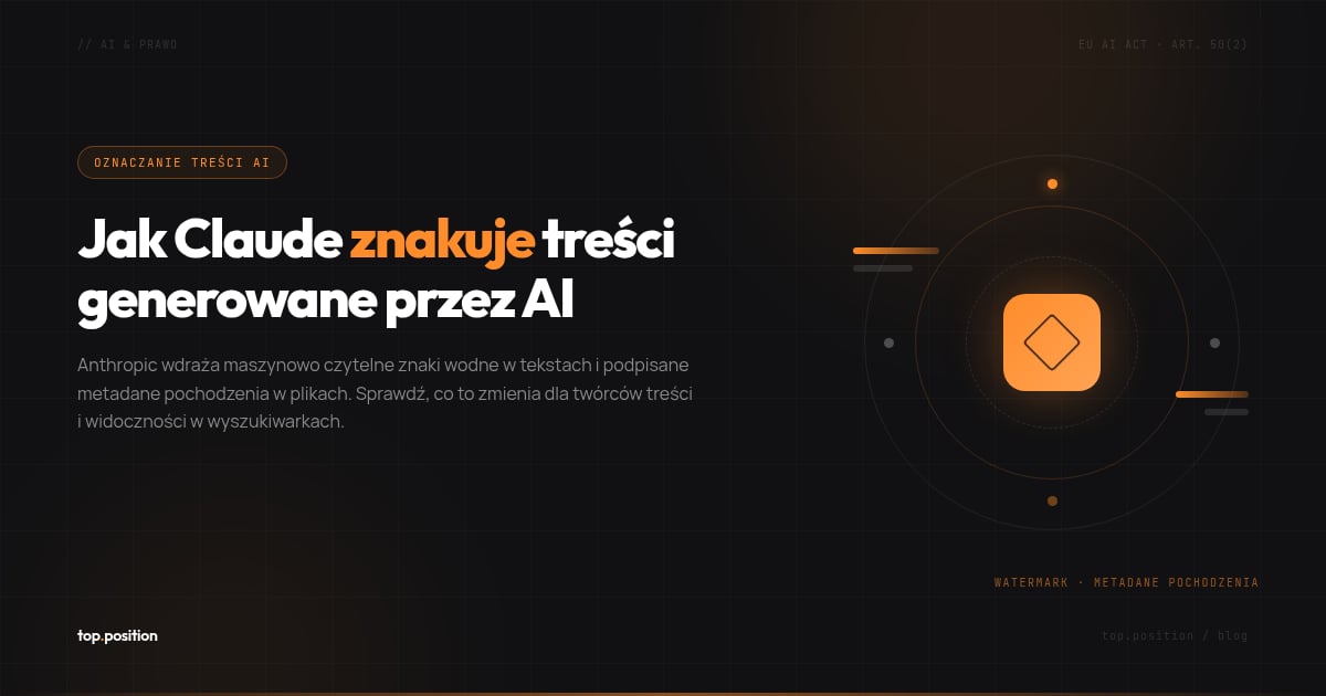 Znakowanie treści AI: 2 techniki Anthropic, które zmienią pracę z contentem od 2 sierpnia 2026